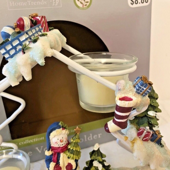 Home Trends Metal Tree Votive Candle Holder Snowman Natural Holiday Collection - Picture 5 of 12